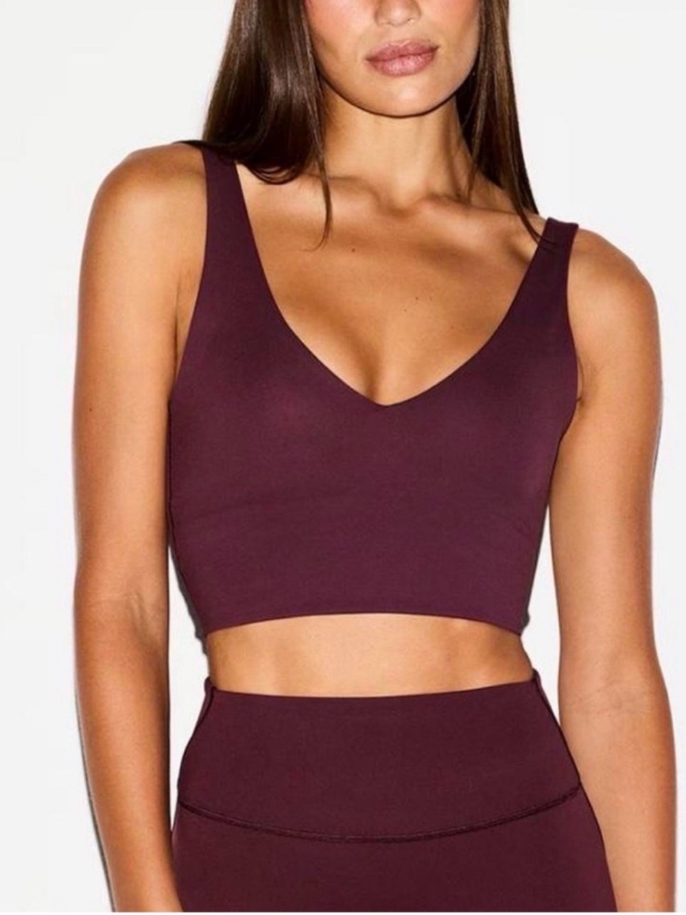 SKIMS V-Neck Longline Bra